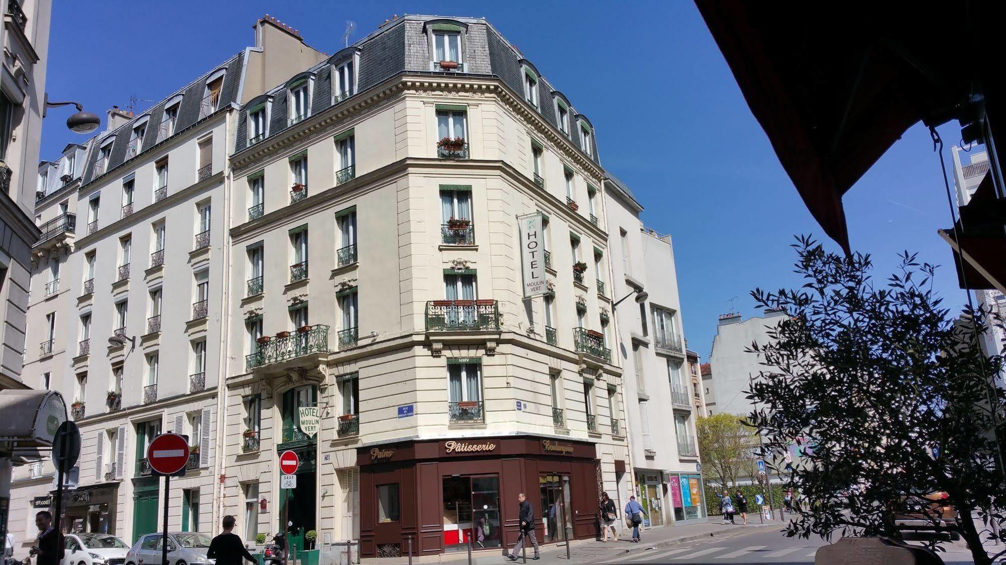 Hotel Moulin Vert Paris Exterior foto