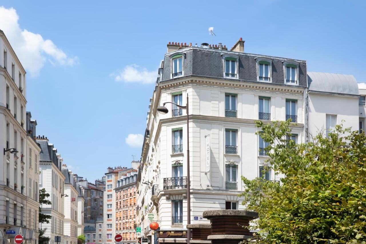 Hotel Moulin Vert Paris Exterior foto